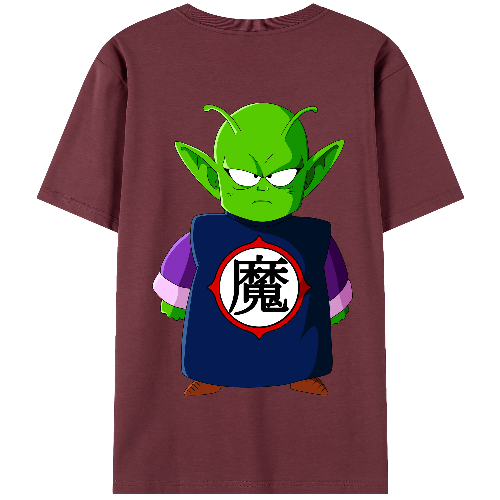 （画像用） ドラゴンボール ピッコロ DRAGON BALL Piccolo 綿100％半袖Tシャツ（背面プリント）